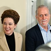 Miljöpartiets språkrör Amanda Lind och Daniel Helldén.