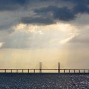 Öresundsbron mellan Sverige och Danmark.