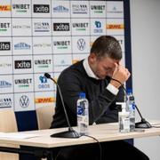 Sirius tränare Henrik Rydström och Örebros tränare Axel Kjäll efter söndagens match.