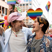 Malte Legros Selander och Oscar Wallgren i ”Happy jävla Pride”.