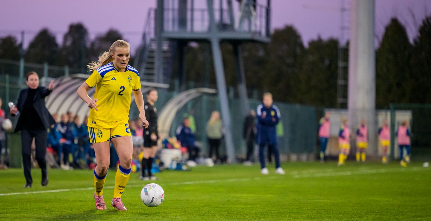 Smilla Holmberg i lördagens match.