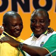 Ramaphosa och Mabuza.