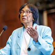 Mottagaren av Nobels fredspris, Navi Pillay.