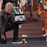 Jensen Huang och robotankorna.