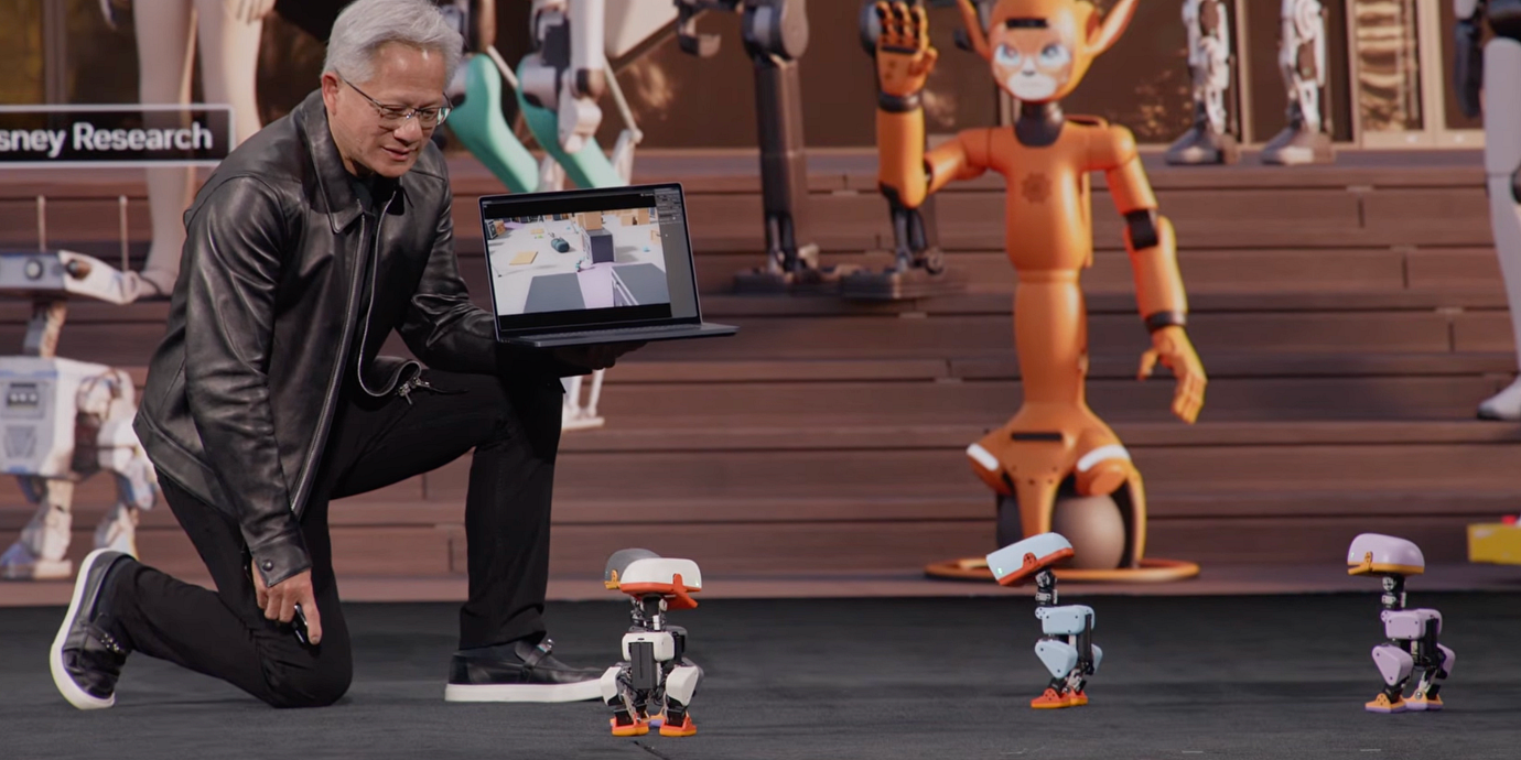 Jensen Huang och robotankorna.