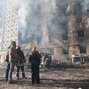 Det träffade bostadshuset i Ternopil