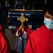 Katoliker under en religiös ceremoni i Nicaragua i mars 2023. 