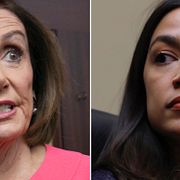 Nancy Pelosi och Alexandria Ocasio-Cortez.