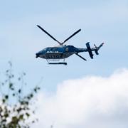 Polisen ska ha sökt mannen med helikopter. Arkivbild.