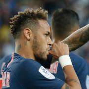 Neymar gjorde hattrick i matchen. 