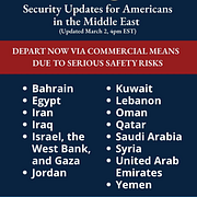 Explosion i Beirut/Amerikanska UD:s varning.