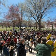 Demonstration vid Harvard.