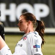 Rosengårds Lotta Schelin skadades och byttes ut under Champions League-kvartsfinalen.