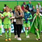 Wolfsburgspelare efter CL-semifinalen.