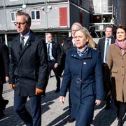 Finansminister Mikael Damberg och statsminister Magdalena Andersson.  