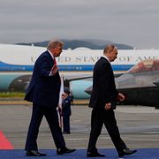 Trump och Putin i Alaska förra året.