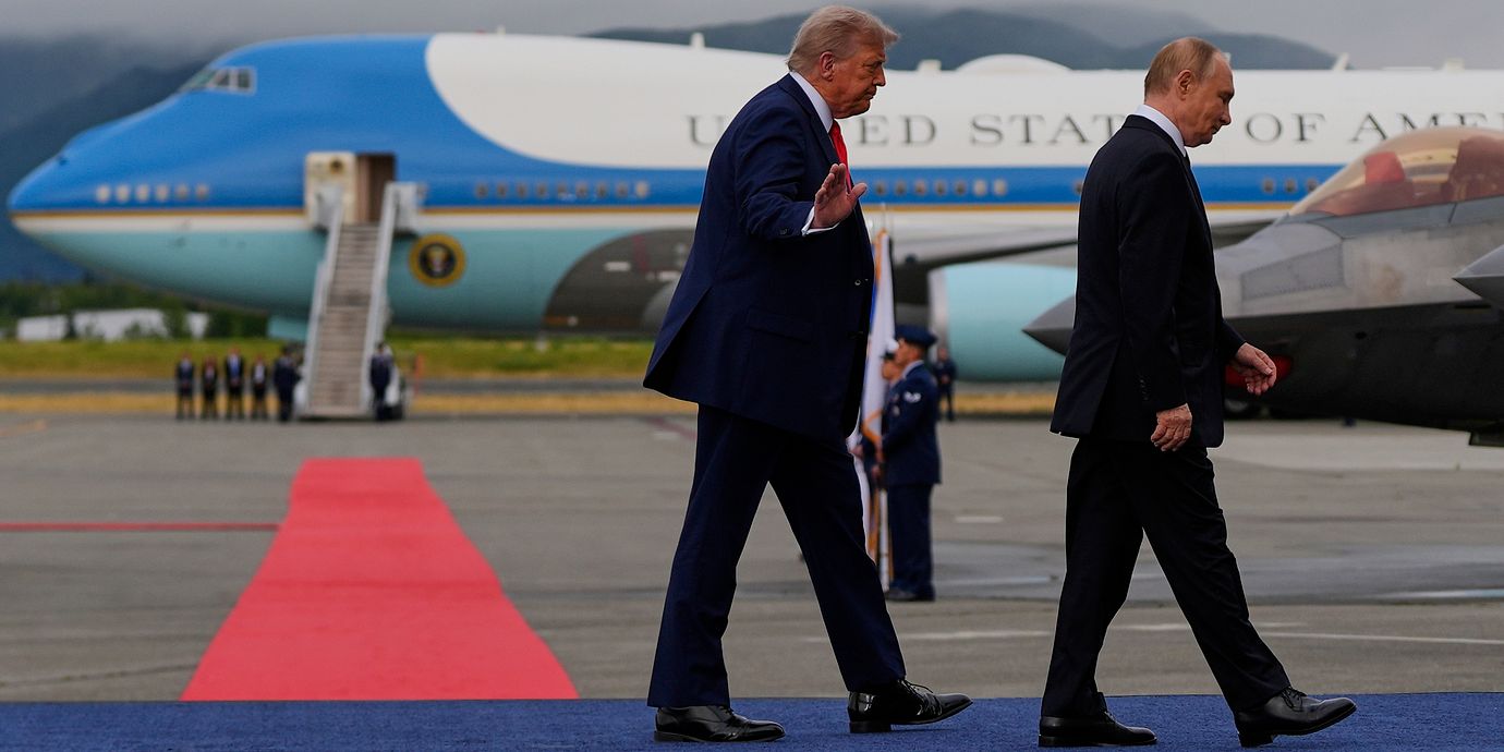 Trump och Putin i Alaska förra året.