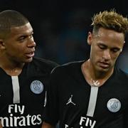 PSG:s stjärnspelare Kylian Mbappé och Neymar. 