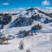 Arkivbild: Skidområde i Österrike. 