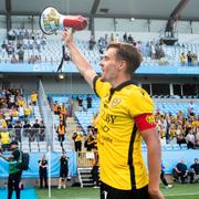 Mjällbys Jesper Gustavsson efter matchen. 