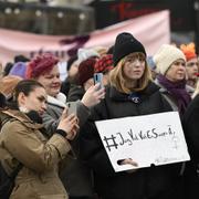 Manifestationen efter den friande hovrättsdomen.