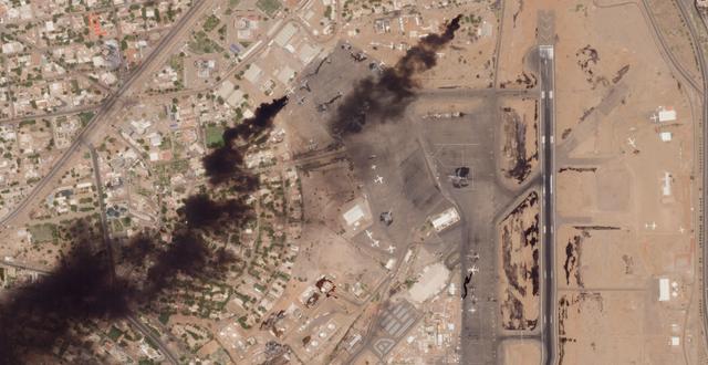 Satellitbild över Khartum. Planet Labs PBC / AP
