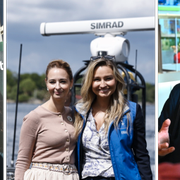 Emma Weisner, Alice Teodorescu Måwe med KD-ledare Ebba Busch och Karin Karlsbro