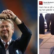 Åge Hareide. Hinten om att han skulle bli förbundskapten.