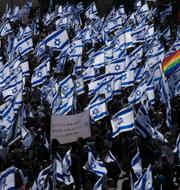 Demonstration mot Netanyahus föreslagna reform. Mahmoud Illean / AP