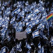 Demonstration mot Netanyahus föreslagna reform. Mahmoud Illean / AP