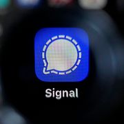 The Signal app is shown on a mobile phone in San Francisco, March 18, 2025. (AP Photo/Jeff Chiu)  CAJC901