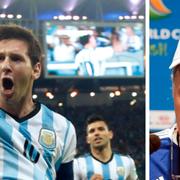 Lionel Messi och Alejandro Sabella.