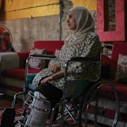 Yassin Marouf till vänster och Haneen al-Mabhouh till höger.