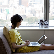 Arkivibld. En Meta-anställd i Tokyo.