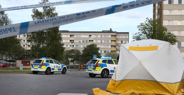 Polisinsatsen efter dödsskjutningen Per Karlsson / TT