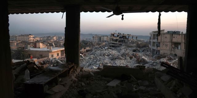Rasmassor i Aleppo. Ghaith Alsayed / AP
