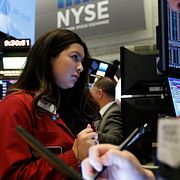 Investerare på Wall Street.