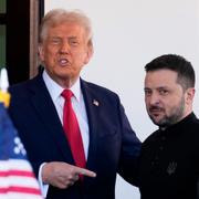 Trump och Zelenskkyj vi ett tidigare möte.