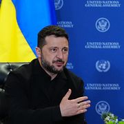  Volodomyr Zelenskyj och Donald Trump under FN:s generalförsamling den 22 september.