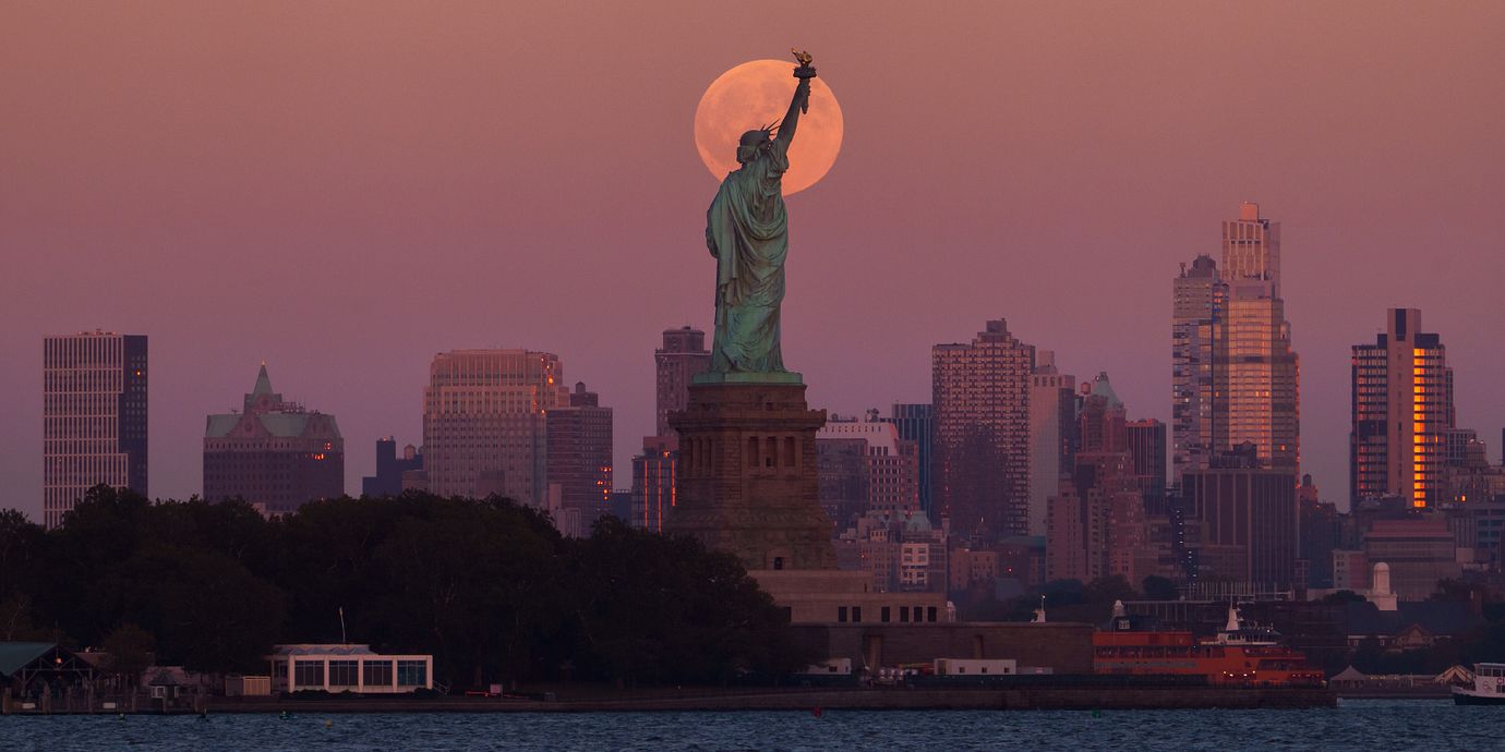 Frihetsgudinnan i New York. Arkivbild.