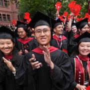 Studenter vid Harvard. 