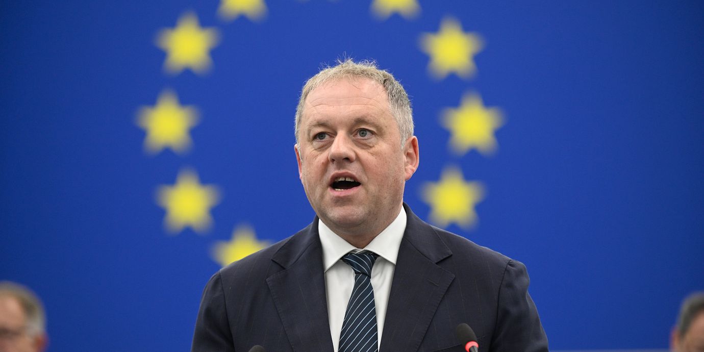 Irlands EU-minister Thomas Byrne. Arkivbild.