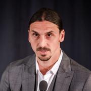 Zlatan på dagens pressträff.