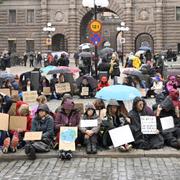 Rebellmammorna, en del av organisationen Extinction Rebellion. 