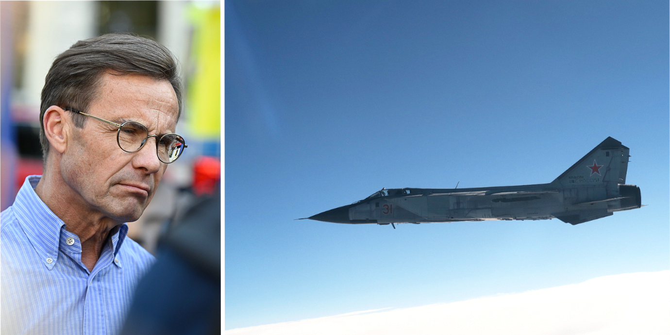 Ulf Kristersson/ryskt MiG-31-plan