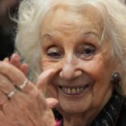 Estela de Carlotto är ordförande för organisationen Abuelas de Plaza de Mayo. 