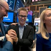 Firande på Wall Street.