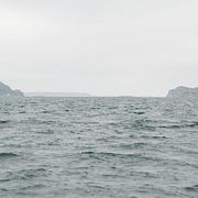 Havet utanför Tjörn på onsdagsmorgonen.