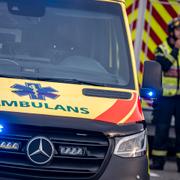 Ambulans och räddningstjänst vid en annan insats tidigare i år. Arkivbild. 