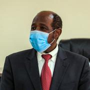 Paul Rusesabagina i Rwandas huvudstad Kigali efter gripandet.